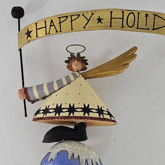 Williraye Studios Happy Holidays Angel Tree Topper WW2514 *Repair* - Picture 2 of 8